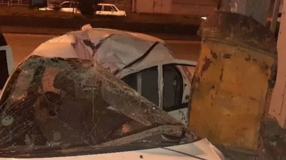 تصادف مرگبار سمند با اتوبوس مسافربری در زنجان
