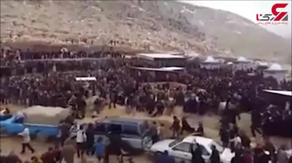 لحظه فاجعه تیراندازی در یاسوج / عزاداران برق گرفته شدند + فیلم