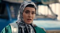 گریم سنگین دنیا فتحی بازیگر سریال ناریا