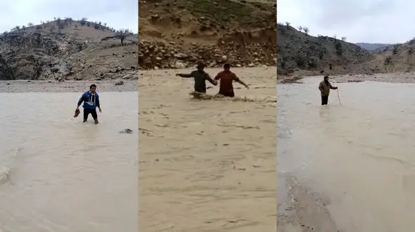 این معلم های ایرانی هر روز با مرگ می جنگند / مسئولان کهگیلویه و بویراحمد پل بسازید + فیلم