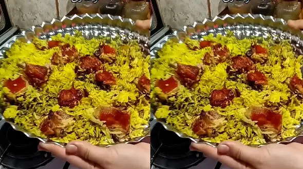 پلو سیب‌ زمینی یک غذای ساده و خوشمزه / فیلم