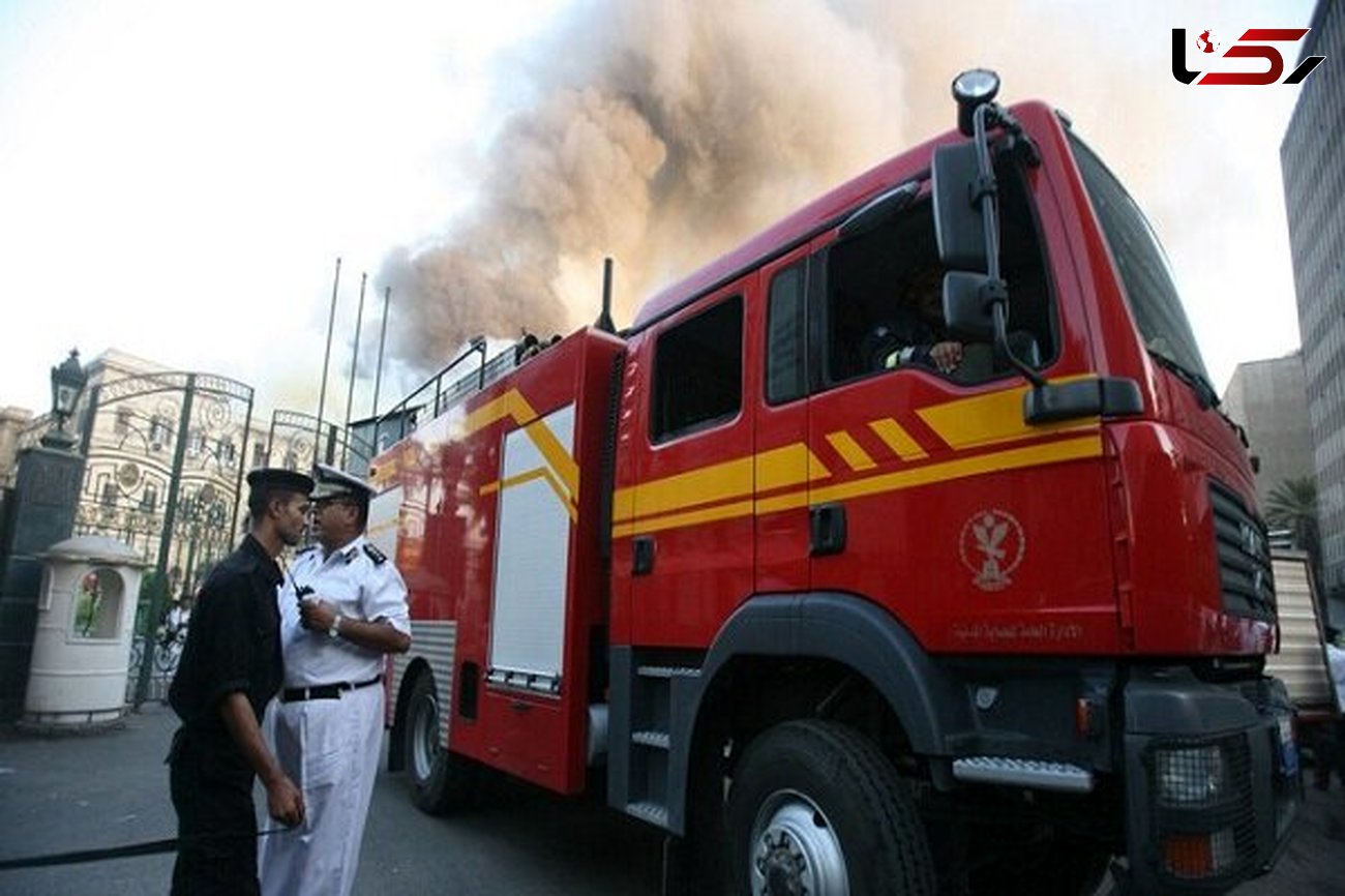 آتش‌سوزی گسترده در قاهره/ 23 نفر مصدوم شدند