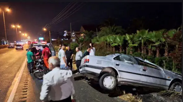 انحراف خودروی پژو ۴۰۵ در چابکسر 1 مصدوم بر جا گذاشت