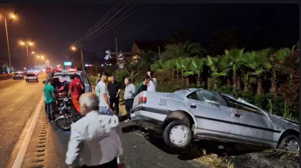 انحراف خودروی پژو ۴۰۵ در چابکسر 1 مصدوم بر جا گذاشت