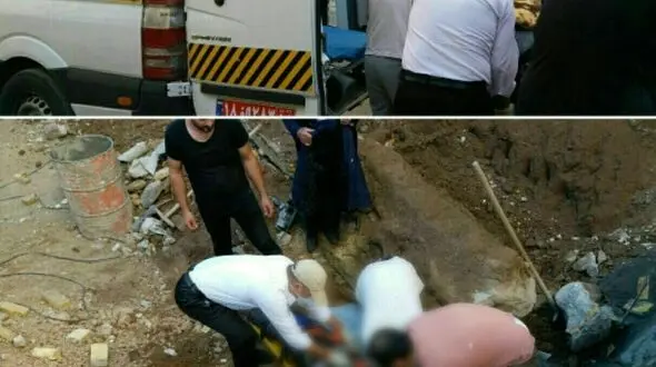 مرد سبزواری زنده زنده دفن شد