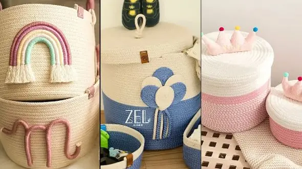 سبد نظم‌ دهنده کودکانه شیک و بادوام / بهترین راه برای جمع‌ و جور کردن وسایل بچه