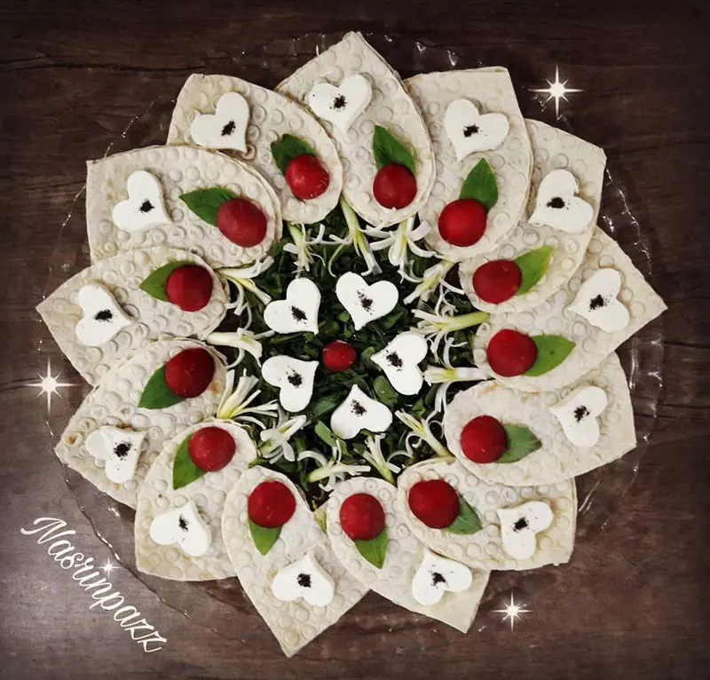 آموزش تزیین سبزی خوردن مجلسی