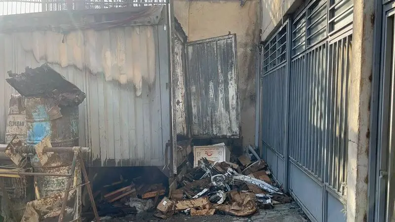 آتش سوزی شرق
