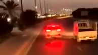 فیلم حمله مسلحانه راننده سورنتو به کشنده در حرکت ...