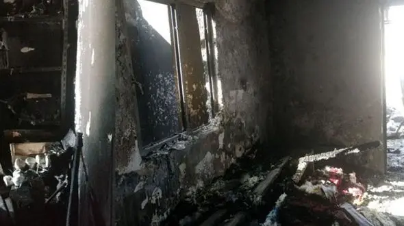  آتش‌سوزی در هتل دیبای شهرکرد + عکس