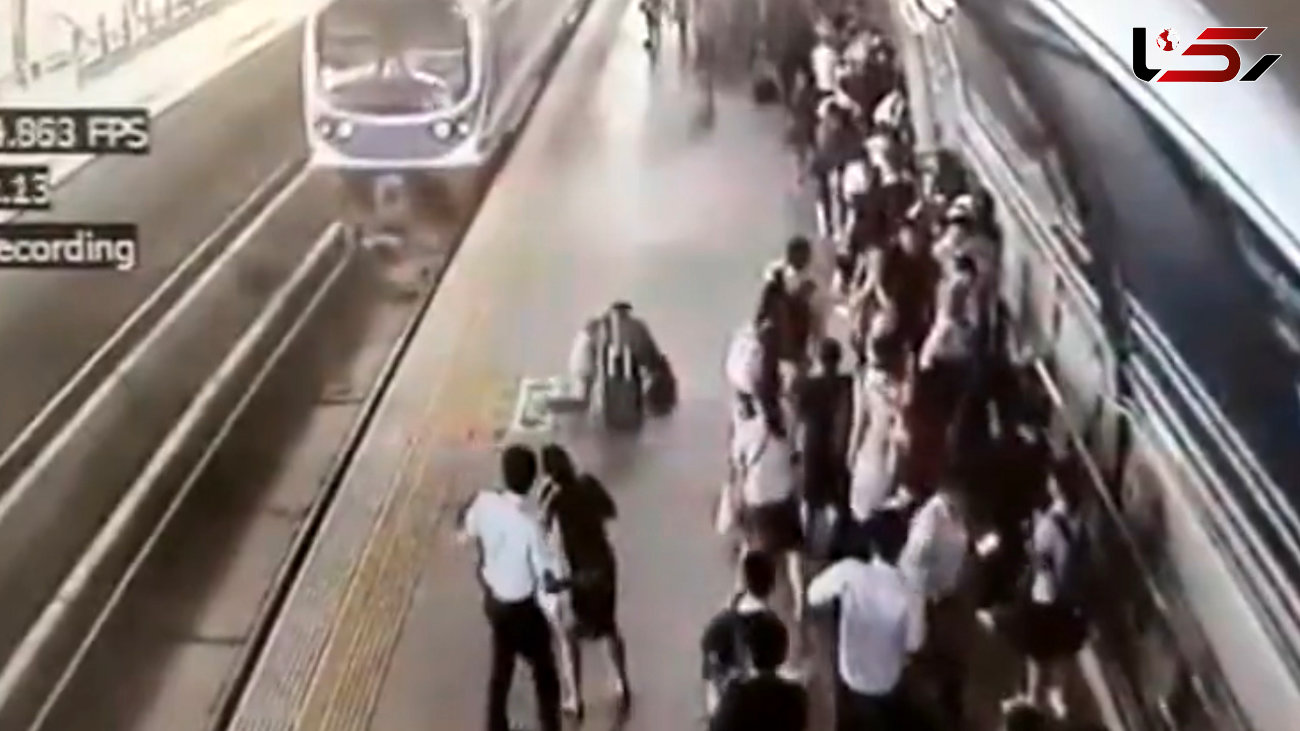 زن حامله زیر چرخ های قطار مترو خودکشی کرد + فیلم
