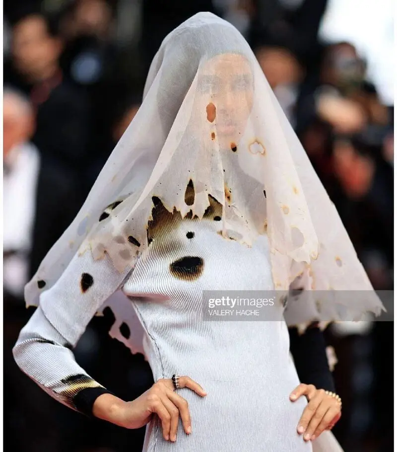 لباس عروس  سوخته