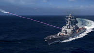 لو رفتن سلاح جدید نیروی دریایی آمریکا  / شلیک فقط با لیزر به پهپاد !