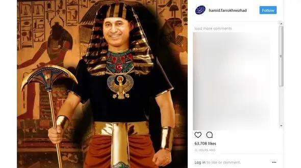 بازیگر معروف فرعون شد + عکس