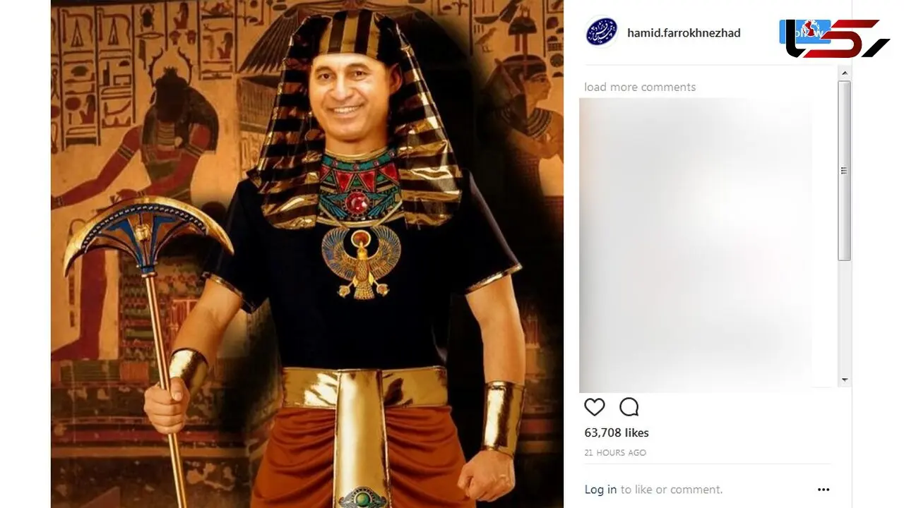 بازیگر معروف فرعون شد + عکس
