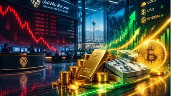 عقب‌نشینی بورس پس از ۸ هفته صعود /خروج ۱۶ همت پول حقیقی از سهام
