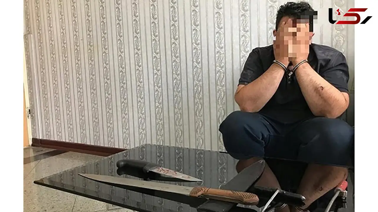 حمله به پلیس تهران با قمه در صادقیه + عکس 