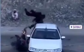 تصادف بخاطر حرکات نمایشی در جاده ترانزیتی