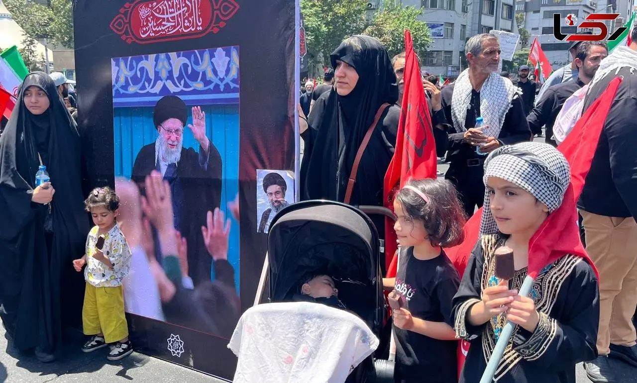 حضور کودکان در بدرقه «شهید ایران» برای روایت یک روز ماندگار در تاریخ