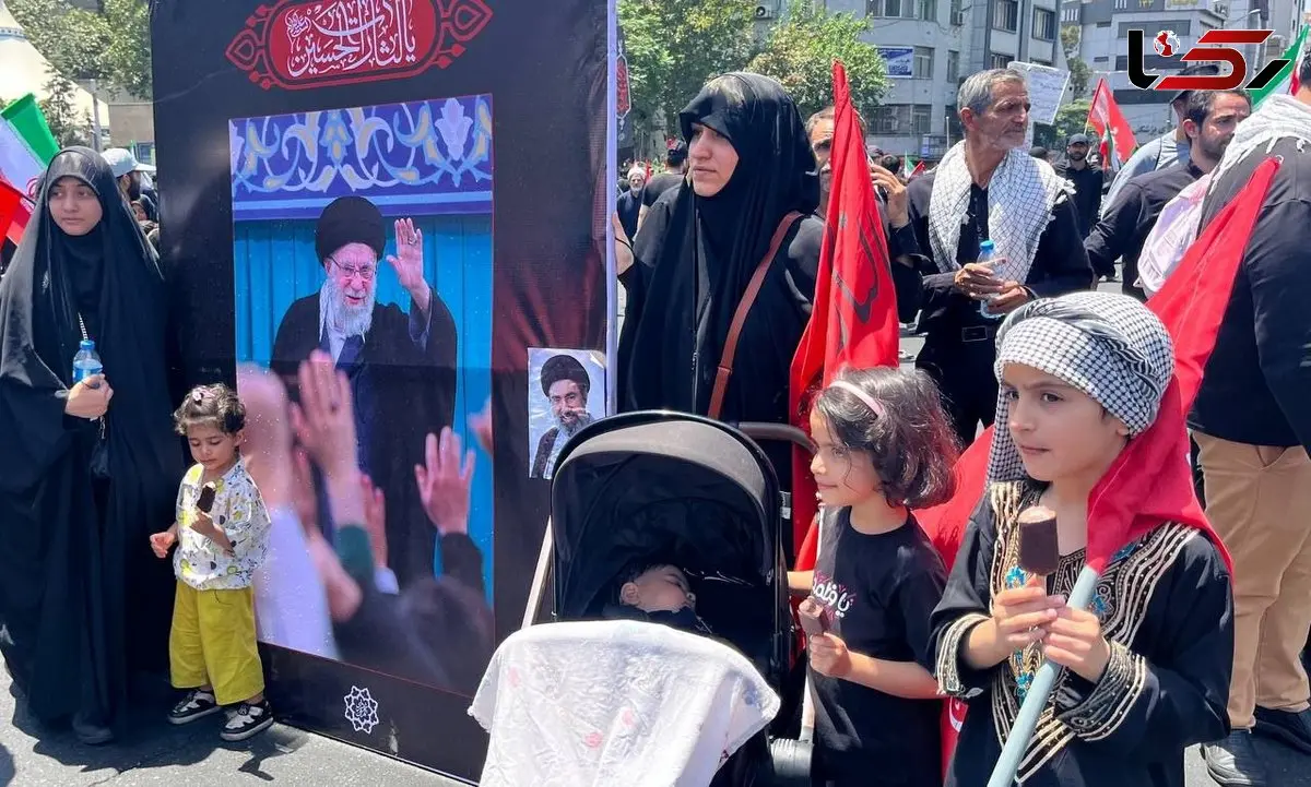 حضور کودکان در بدرقه «شهید ایران» برای روایت یک روز ماندگار در تاریخ