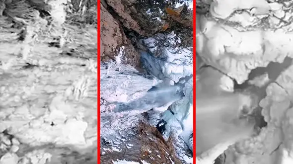 فیلم آبشار ۲۵ متری کرکری در ییلاقات مشکین شهر