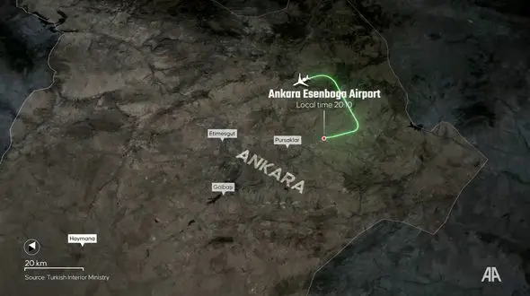 فیلم محل سقوط هواپیمای فرمانده ارتش لیبی مشخص شد