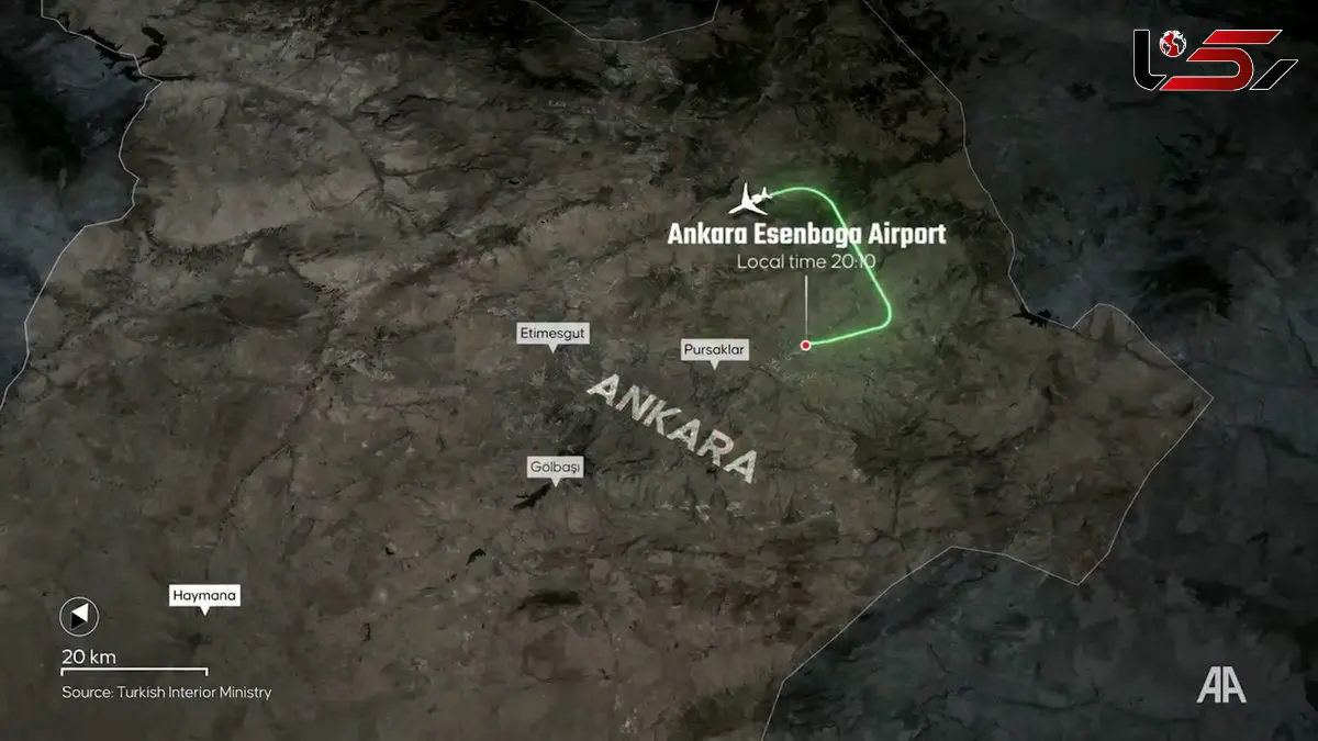 فیلم محل سقوط هواپیمای فرمانده ارتش لیبی مشخص شد