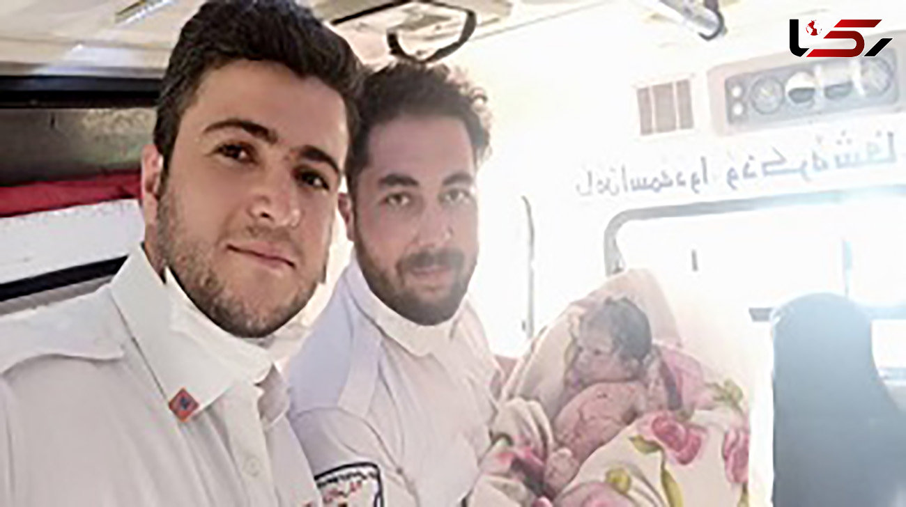 تولد نوزاد دختر در آمبولانس قم+ عکس 