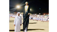عکس باورنکردنی از قد بلندترین مرد جهان در مراسم حج + عکس