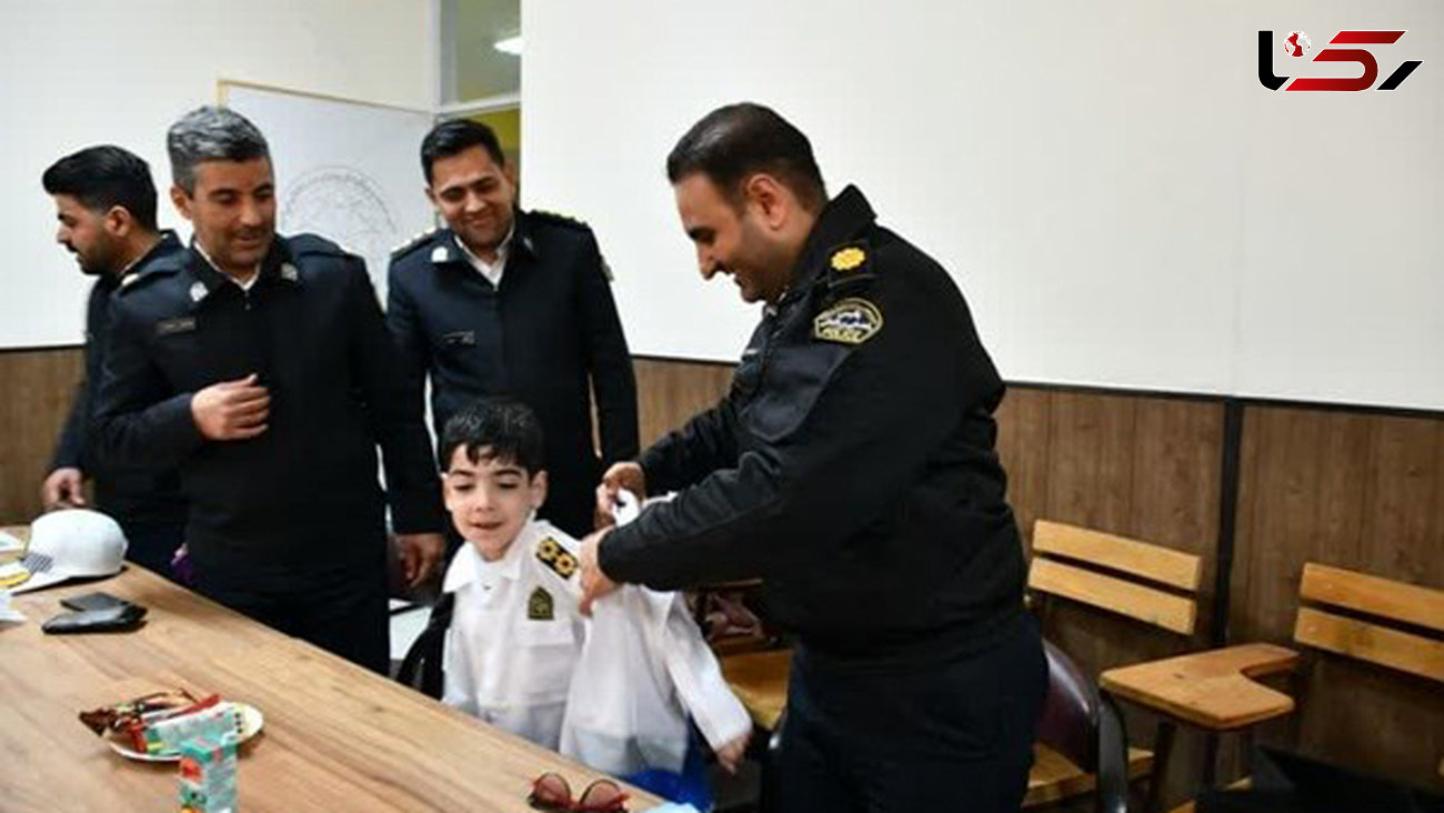 اقدام قابل تحسین پلیس راهور اصفهان برای 2 کودک پروانه‌ای 