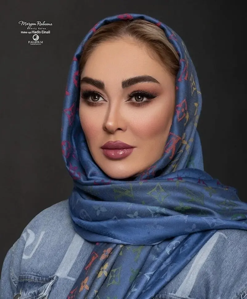 الهام حمیدی به عنوان مدل میکاپ 2