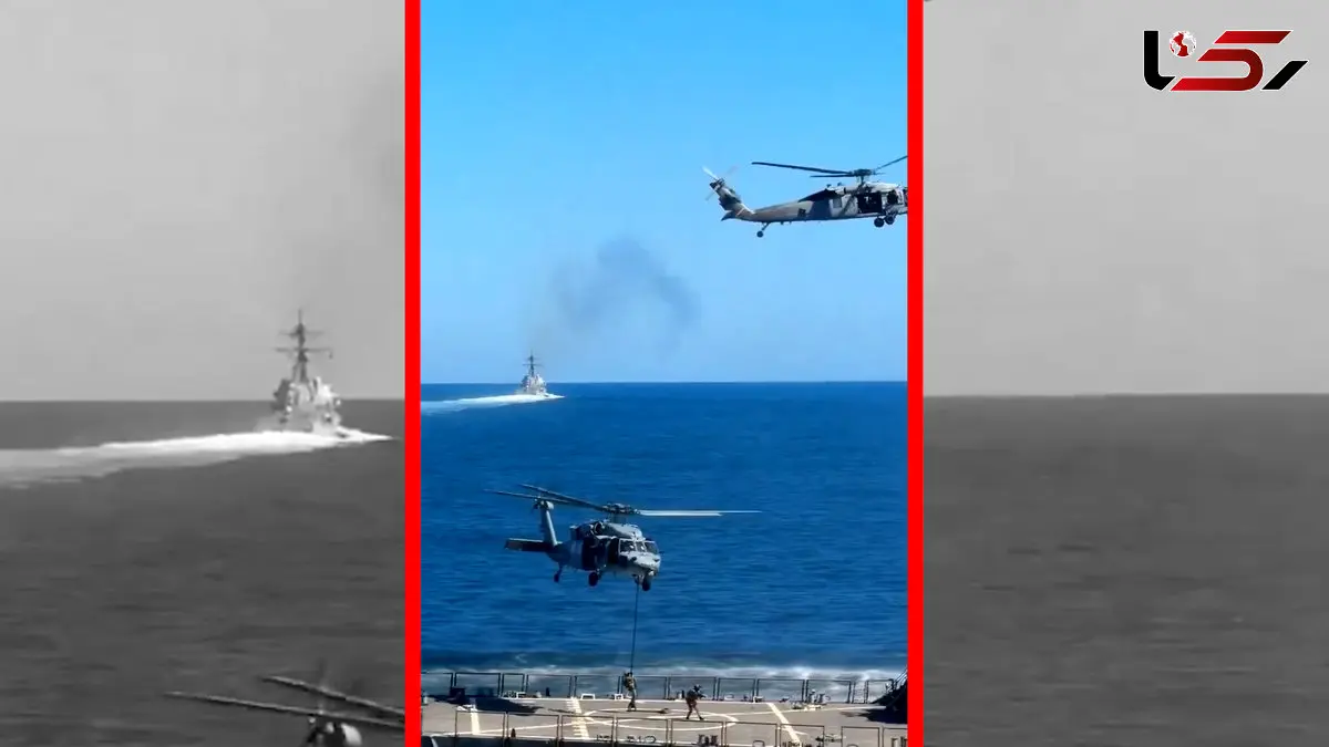 فیلم لحظه ورود نیروهای ویژه آمریکا به نفتکش مارینارا