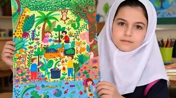 دختر خوزستانی جایزه جهانی یونیسف درباره محیط زیست را کسب کرد