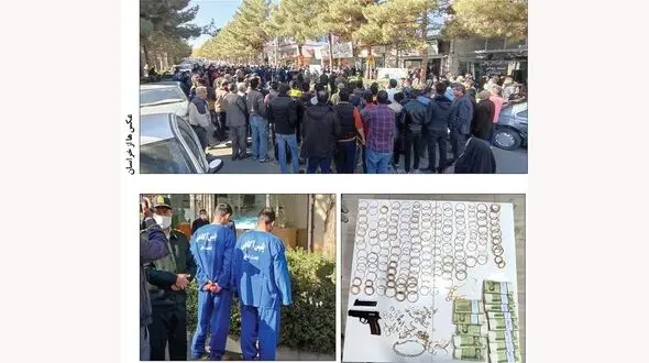 بازسازی سرقت مسلحانه از طلافروشی خراسان + عکس