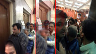 اولین عکس از ورود نجفی به سالن دادگاه /  عکس بالش میترا استاد روی میز دادگاه !