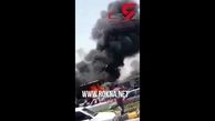  پمپ بنزین بندرلنگه به آتش کشیده شد ! + تصویر