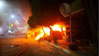 اولین تصاویر از حادثه آتش سوزی مرگبار در نزدیکی حرم امام حسین(ع)