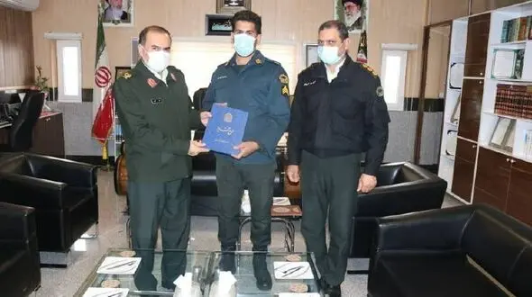 ‍ تقدیر فرمانده انتظامی استان کردستان از پلیس وظیفه شناس شهرستان سنندج