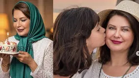 عکس های زیبای تولد 61 سالگی لعیا زنگنه در ساحل جنوب / چهره اش 20 سال جوانتر شد