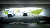 تصادف کامیونت با یک پل + فیلم