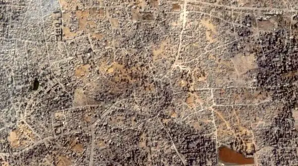 تصاویر ماهواره‌ای جدید از ویرانی وسیع در غزه که دنیا را شوکه کرد