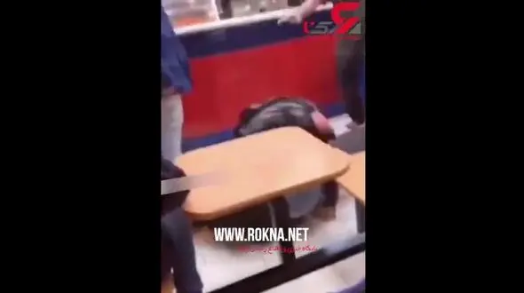 درگیری وحشیانه چند زن در پیتزا فروشی+ فیلم