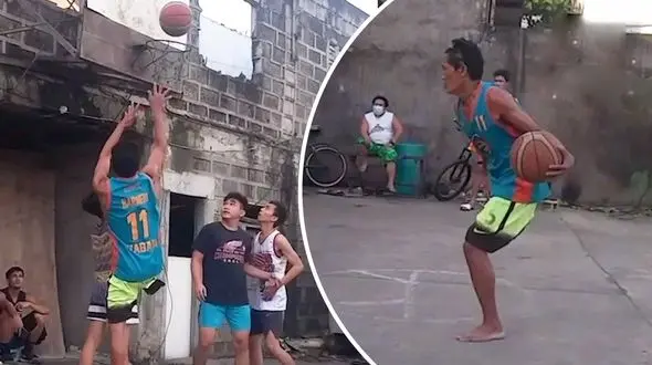 بسکتبالیست یک پا ستاره تیمش شد + فیلم