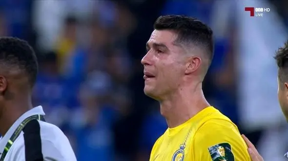 رونالدو بعد از شکست از الهلال تا صبح گریه کرد + فیلم 