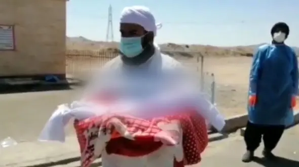 فیلم تلخ از مرگ نوزاد 2 ماه زاهدانی با کرونا  