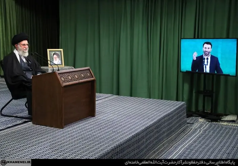 نشست تصویری رهبر انقلاب آیت الله خامنه ای با مداحان اهل‌بیت در سالروز ولادت حضرت زهرا سلام‌الله‌علیها
