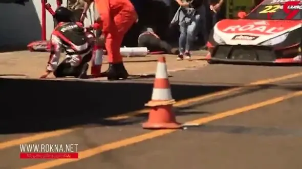 صحنه وحشتناک له شدن 4 نفر  در مسابقه اتوموبیلرانی + فیلم