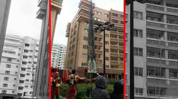 آتش سوزی در مجتمع ۶۴ واحدی آتی شهر / ۵۰ نفر از ساکنان در محاصره دود 