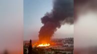 فیلم آتش سوزی وحشتناک در دانشکده افسری ارتش رژیم اسراییل و کارخانه چوب
