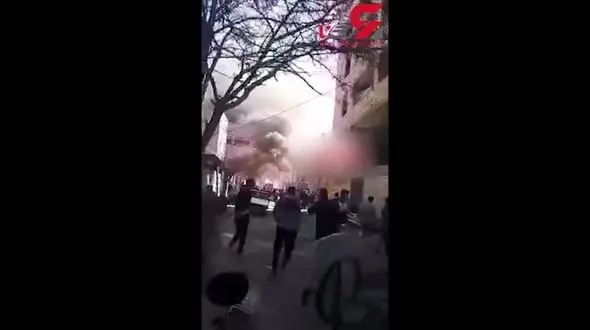 لحظه‌ی انفجار وحشتناک کپسول های  گاز در فردیس!+فیلم